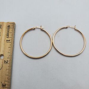 Gold Plated Sterling Silver Hoops